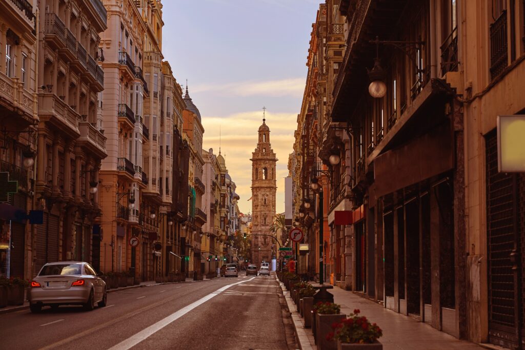 Mooie straat in Valencia